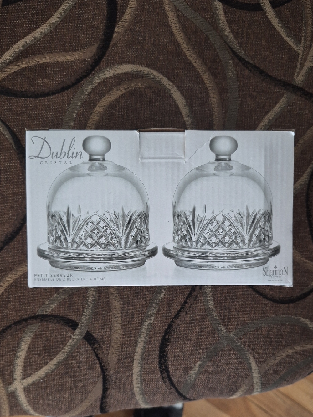 Dublin Crystal Clear Mini Dome Butter Dishes - Set of 2